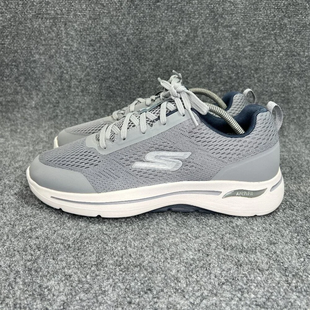 Skechers Go‎ Walk Arch Fit Athletic Shoes Men's Size 9.5EE Grey Walking Training